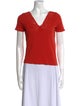 Sézane V-Neck Short Sleeve T-Shirt