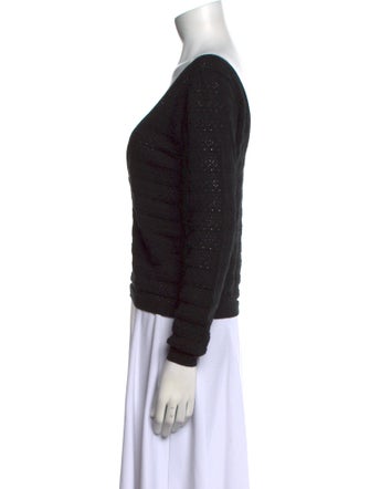 Sézane V-Neck Long Sleeve Top