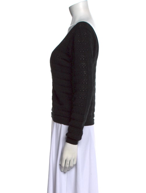 Sézane V-Neck Long Sleeve Top