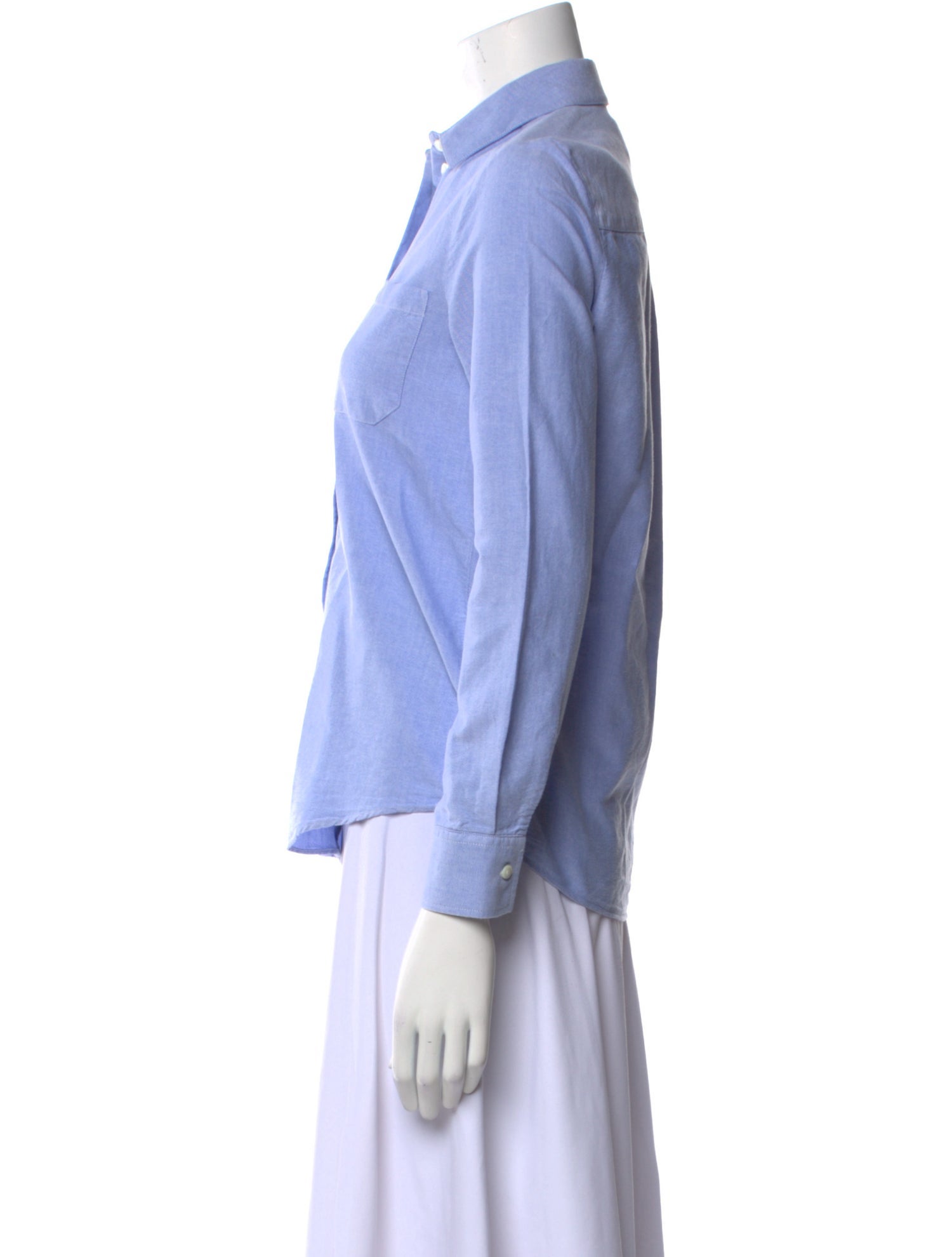 Sézane Long Sleeve Button-Up Top