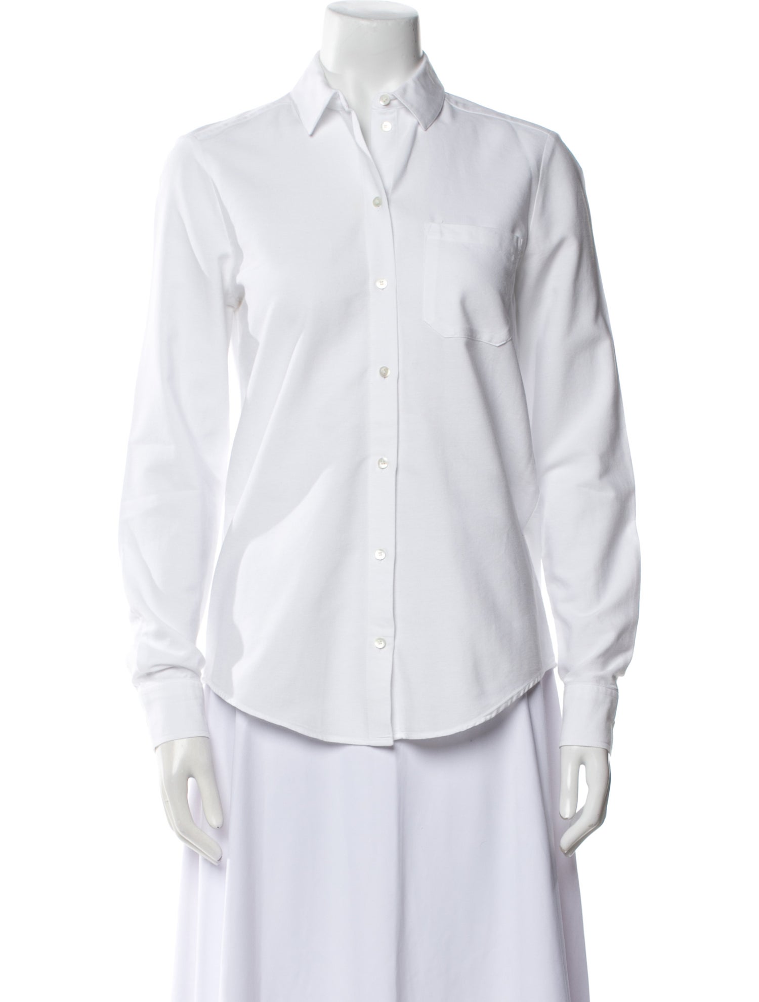 Sézane Long Sleeve Button-Up Top