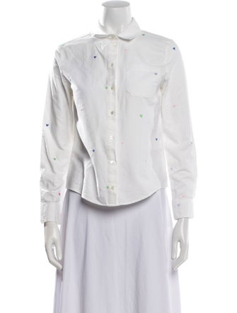 Sézane Long Sleeve Button-Up Top