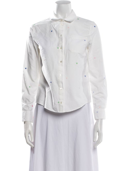 Sézane Long Sleeve Button-Up Top