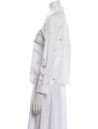 Sézane Long Sleeve Button-Up Top