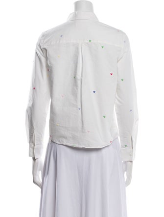 Sézane Long Sleeve Button-Up Top