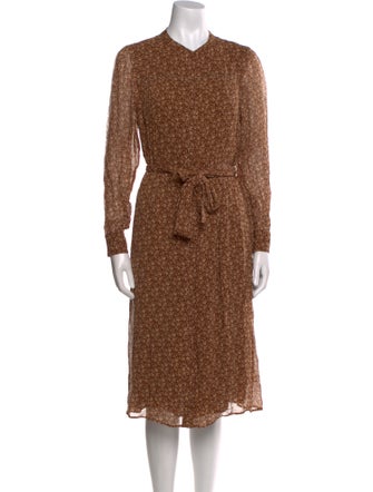 Sézane Printed Midi Length Dress