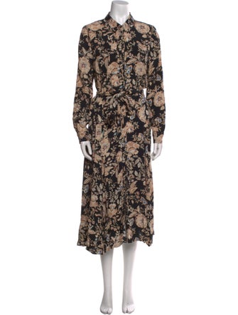 Sézane Floral Print Long Dress