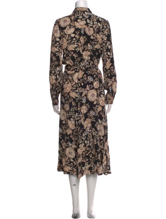 Sézane Floral Print Long Dress