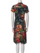 Sézane Floral Print Knee-Length Dress