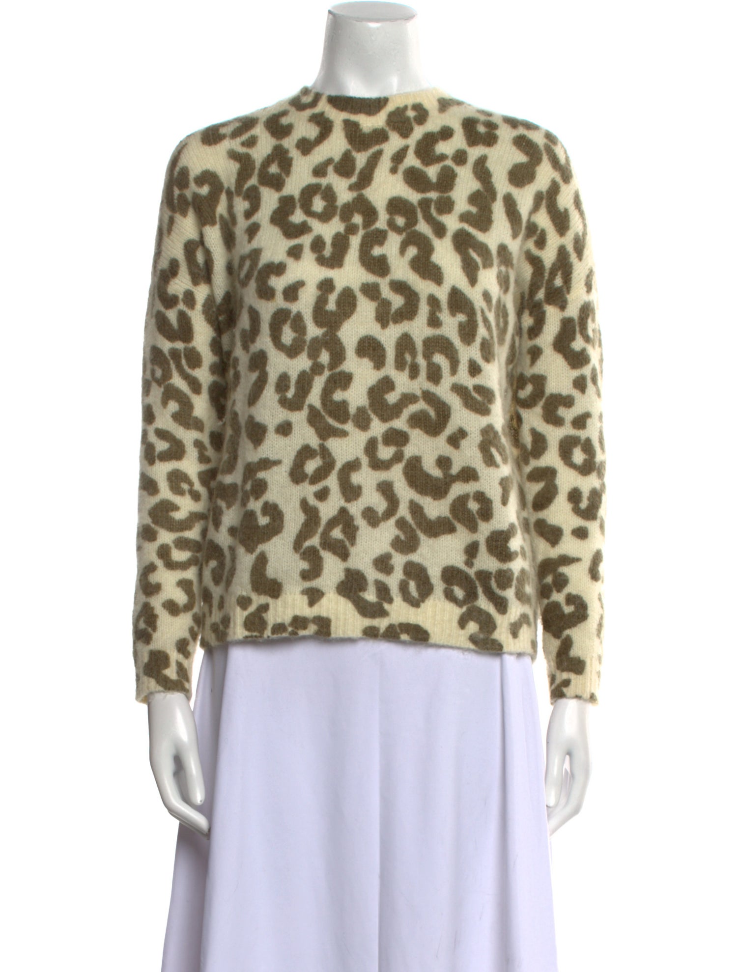 Sézane Nylon Animal Print Sweater