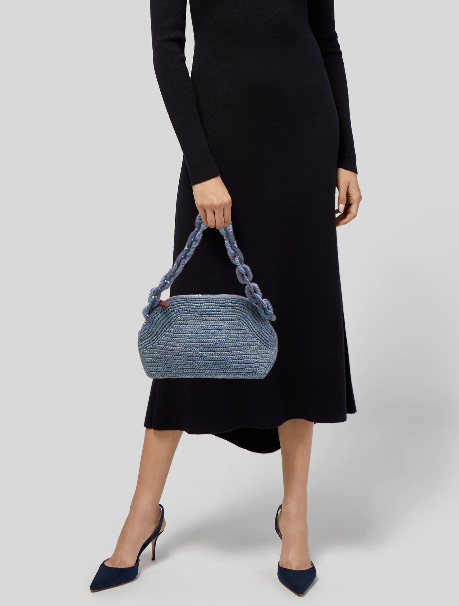 Sézane Raffia Shoulder Bag