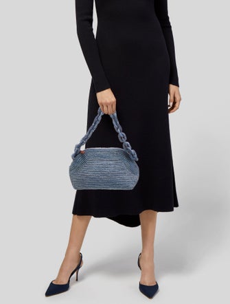 Sézane Raffia Shoulder Bag