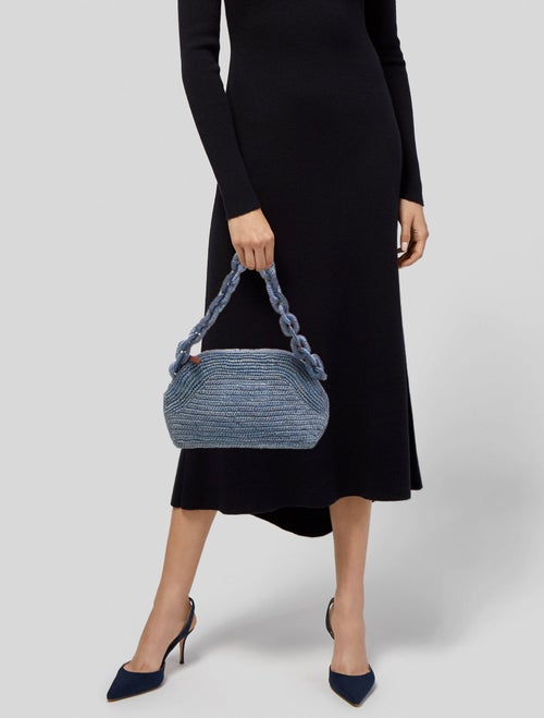 Sézane Raffia Shoulder Bag