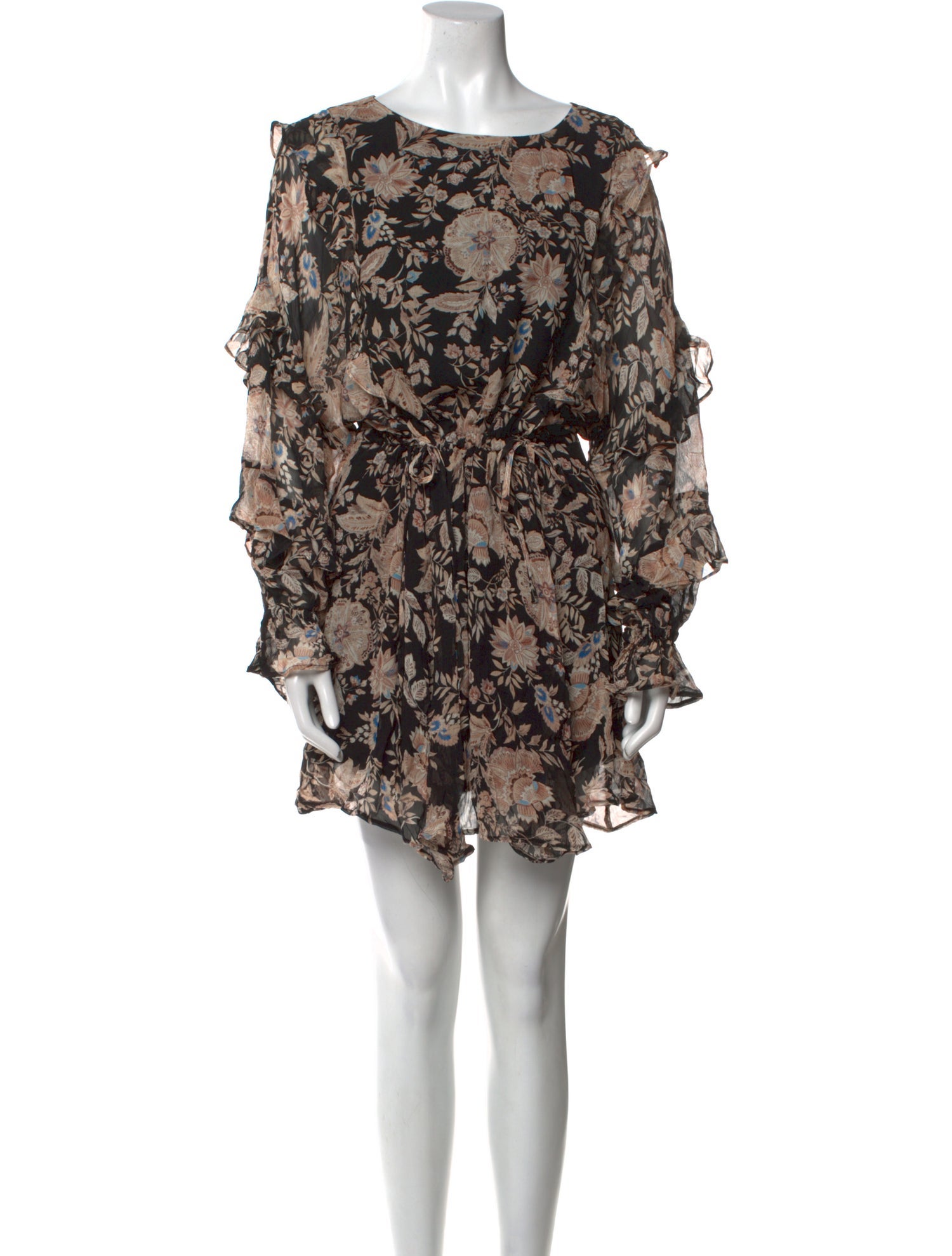 Sézane Floral Print Mini Dress