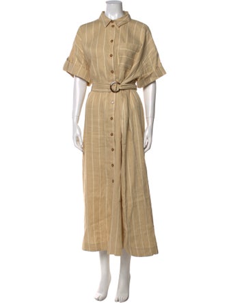Sézane Linen Long Dress