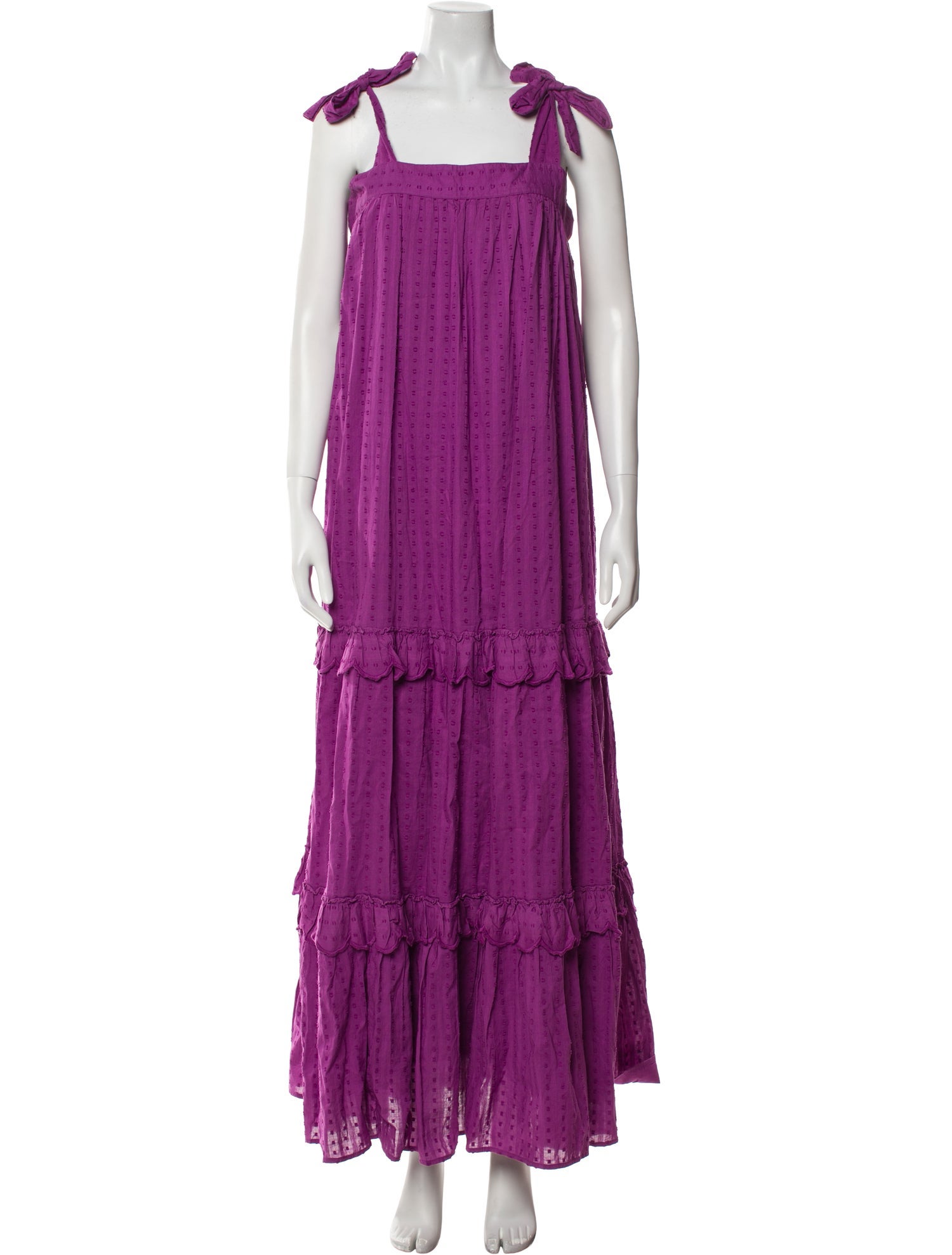 Sézane Square Neckline Long Dress