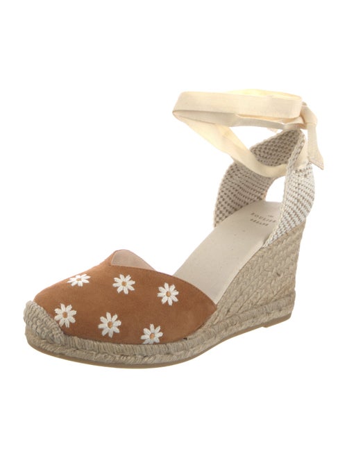 Sézane Canvas Floral Print D'Orsay Pumps