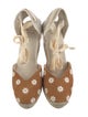 Sézane Canvas Floral Print D'Orsay Pumps