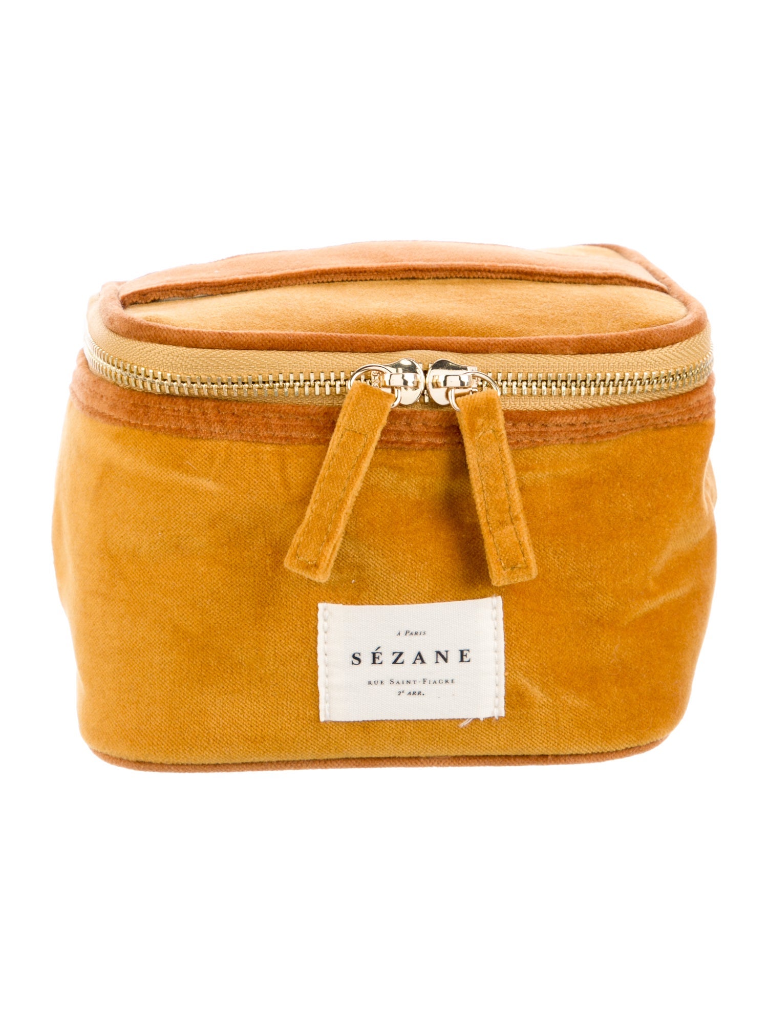 Sézane Small Velvet Cosmetic Bag