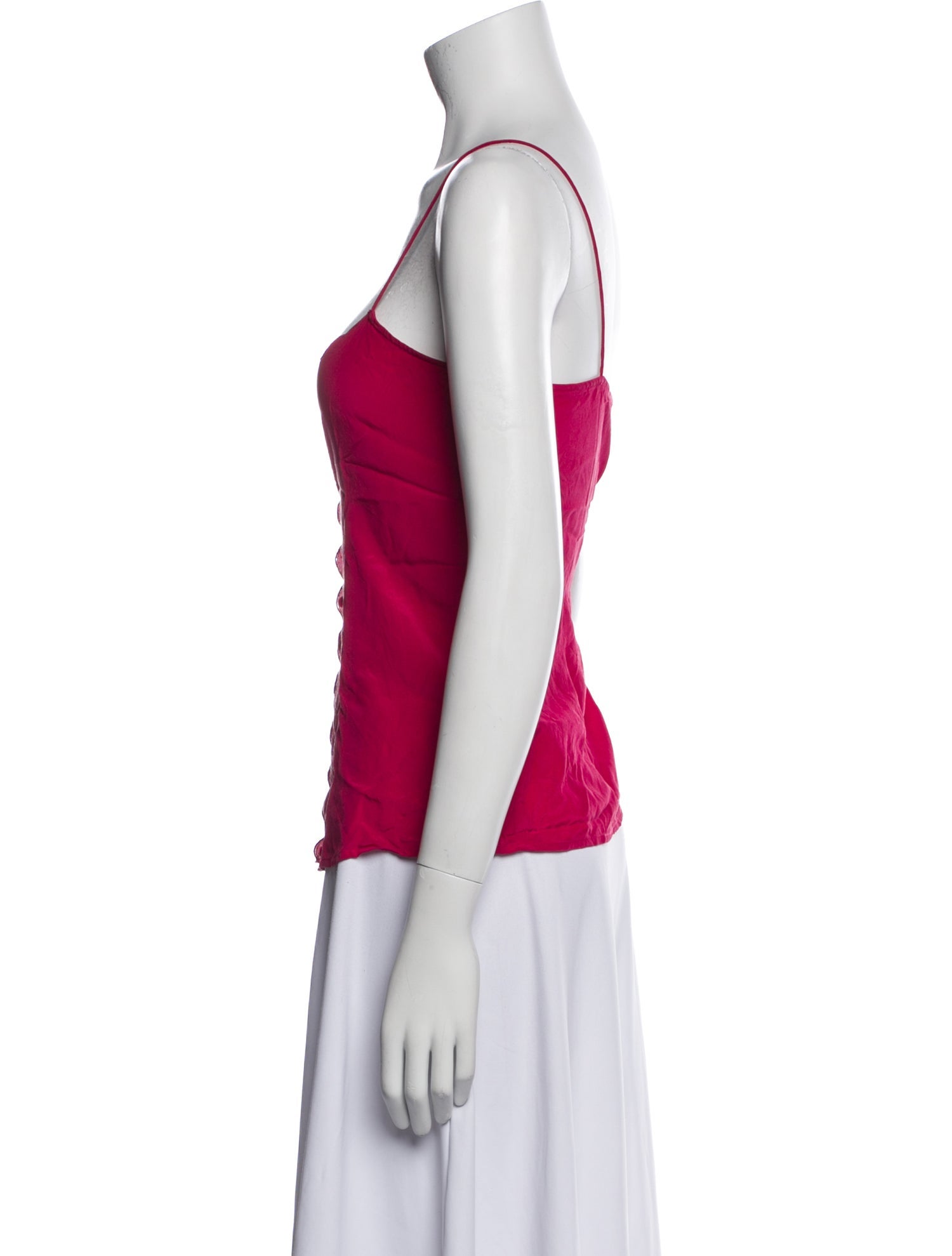 Sézane Silk Square Neckline Top