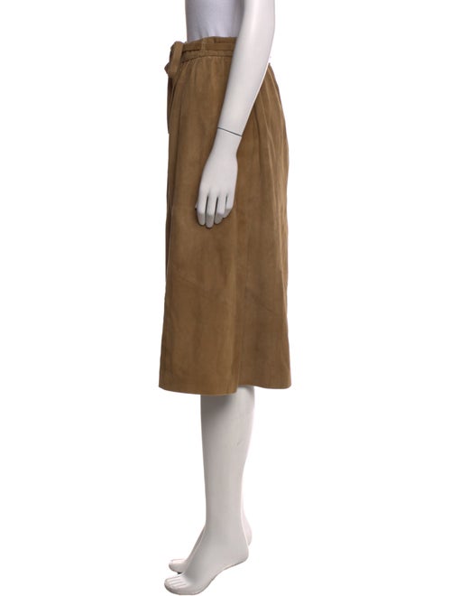 Sézane Suede Knee-Length Skirt