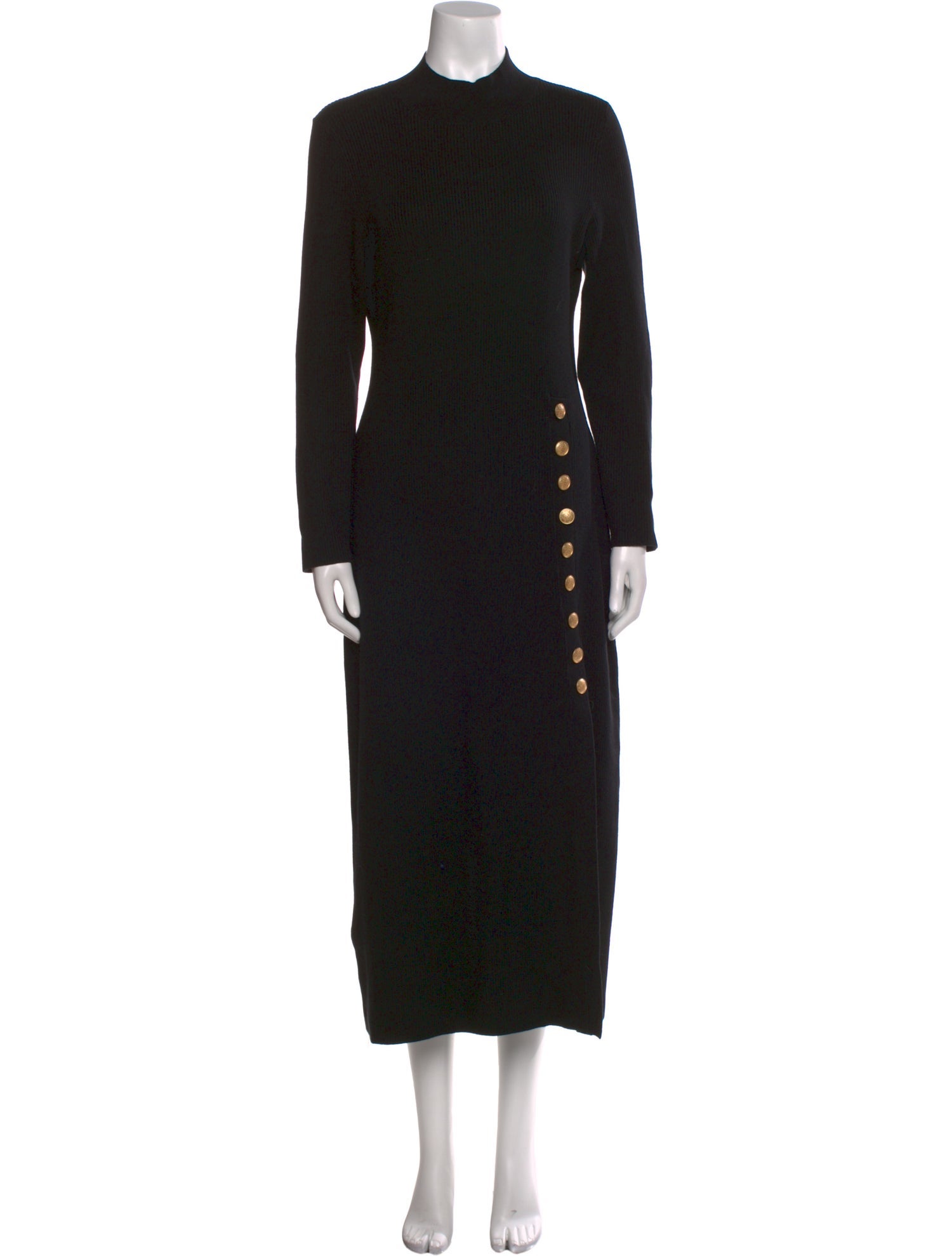 Sézane Mock Neck Long Dress
