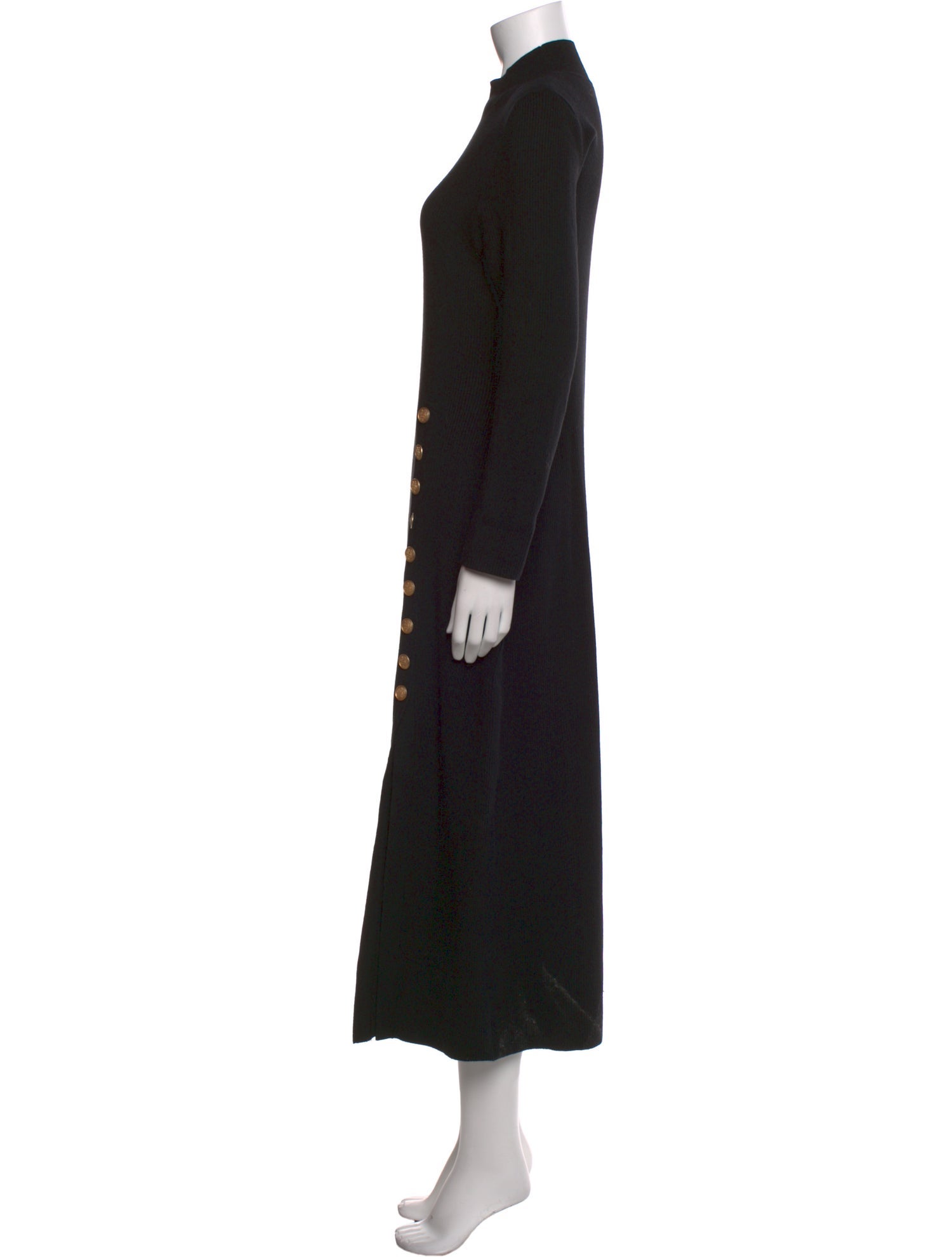 Sézane Mock Neck Long Dress