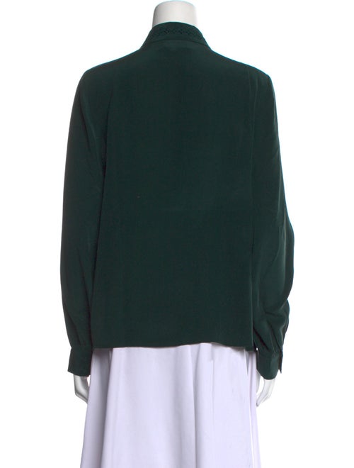 Sézane Silk Long Sleeve Button-Up Top