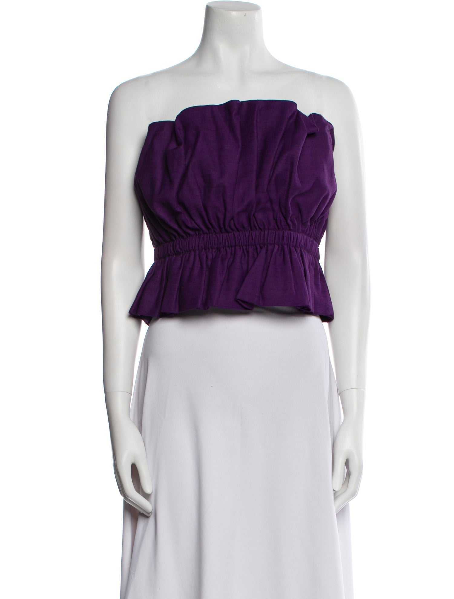 Sézane Strapless Crop Top