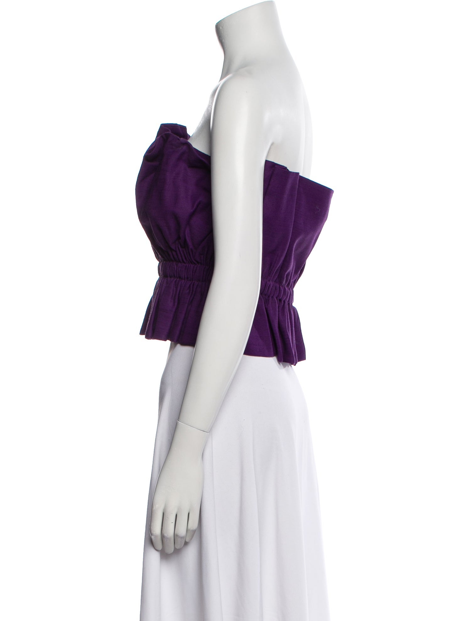 Sézane Strapless Crop Top