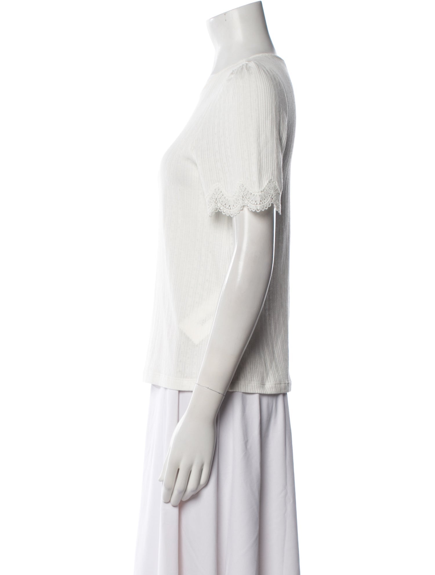 Sézane Scoop Neck Short Sleeve T-Shirt