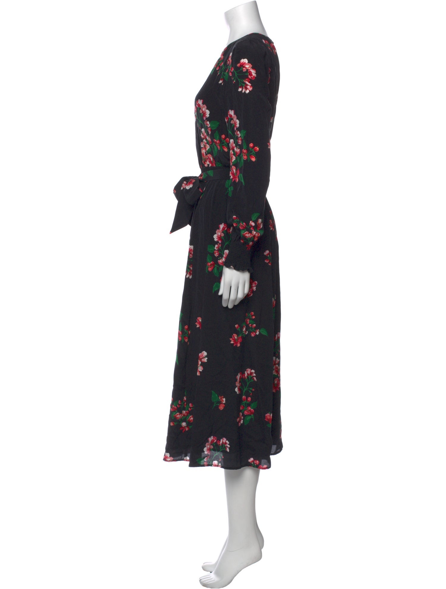 Sézane Silk Long Dress