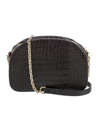 Sézane Embossed Leather Crossbody Bag
