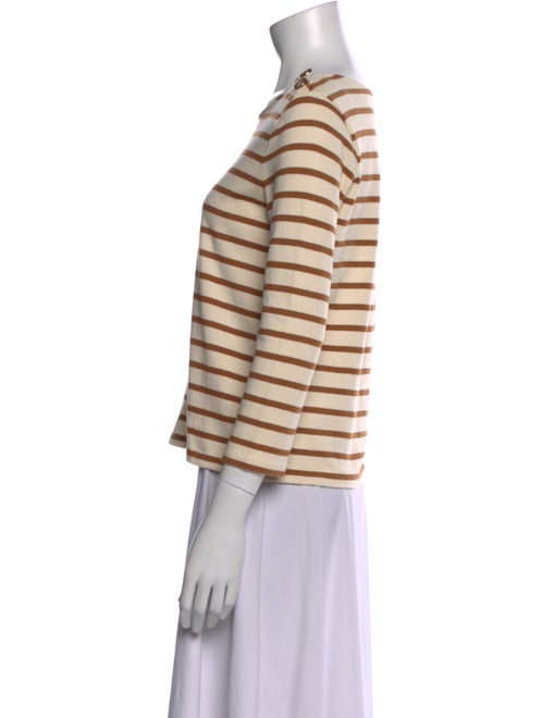 Sézane Striped Bateau Neckline Top