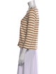 Sézane Striped Bateau Neckline Top