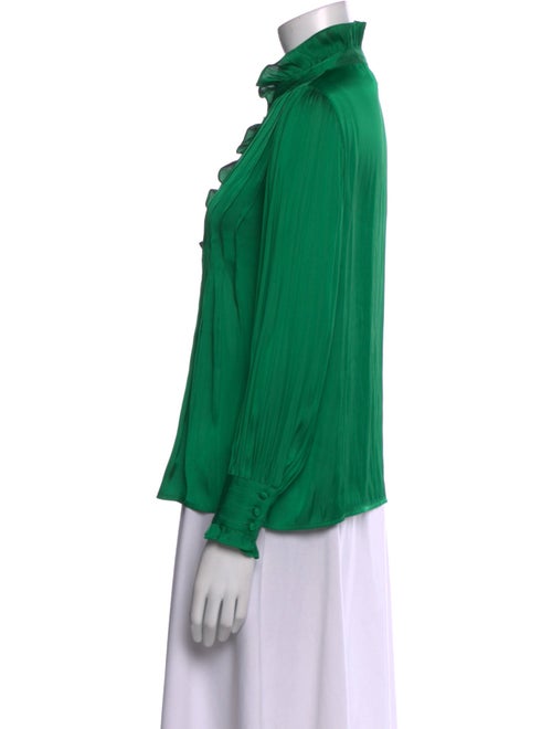 Sézane Mock Neck Long Sleeve Blouse