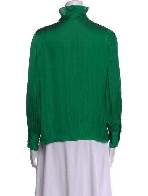 Sézane Mock Neck Long Sleeve Blouse