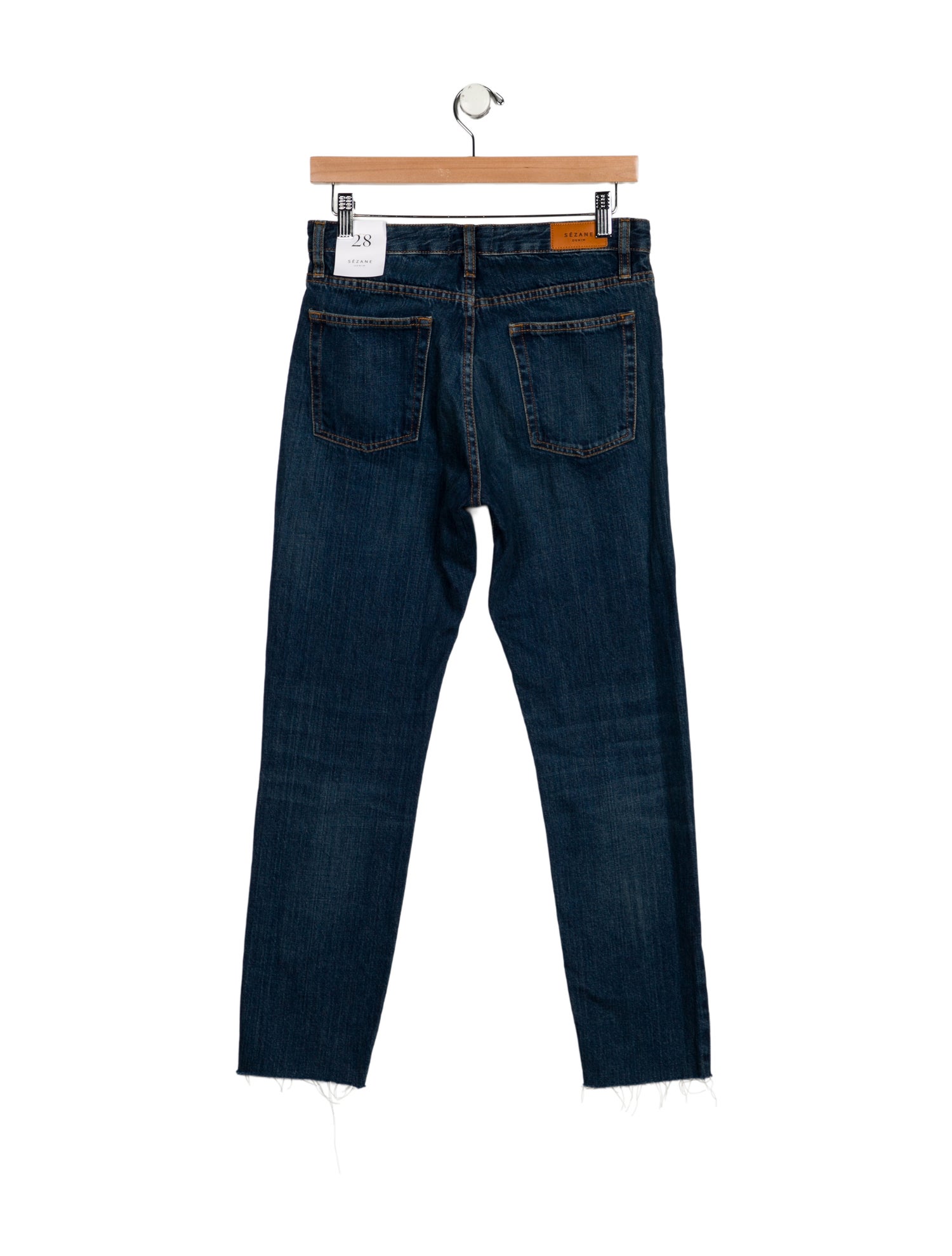 Sézane Mid-Rise Straight Leg Jeans