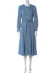 Sézane Crew Neck Midi Length Dress