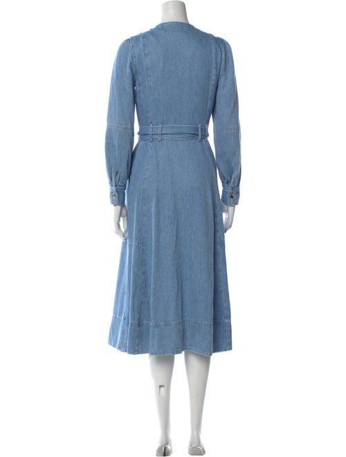 Sézane Crew Neck Midi Length Dress