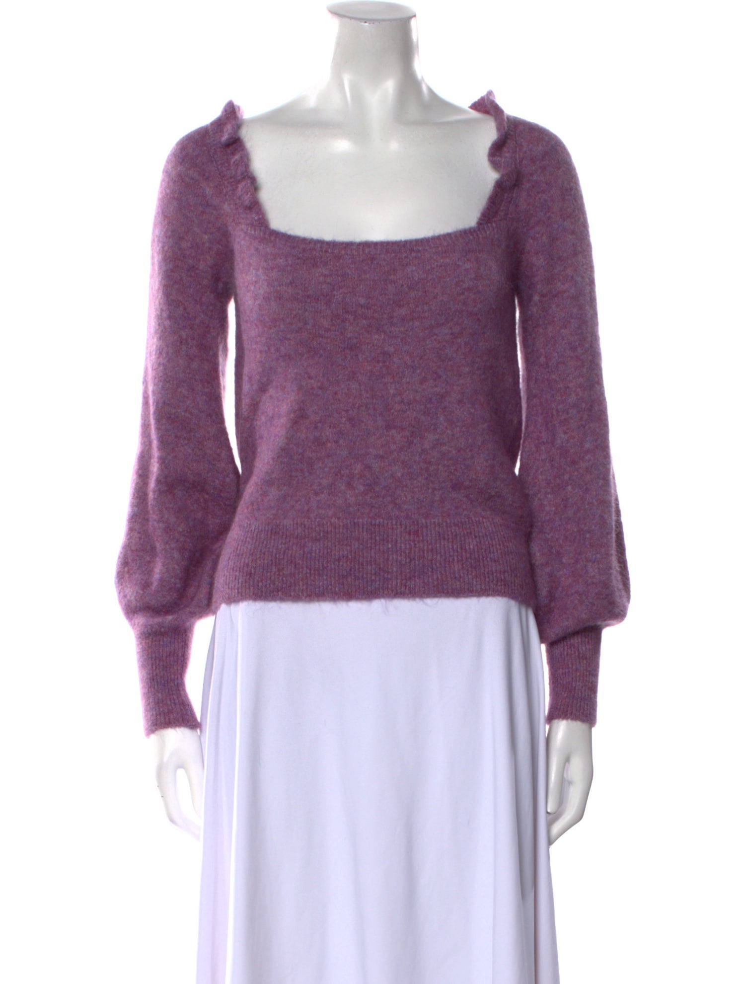 Sézane Nylon Square Neckline Sweater