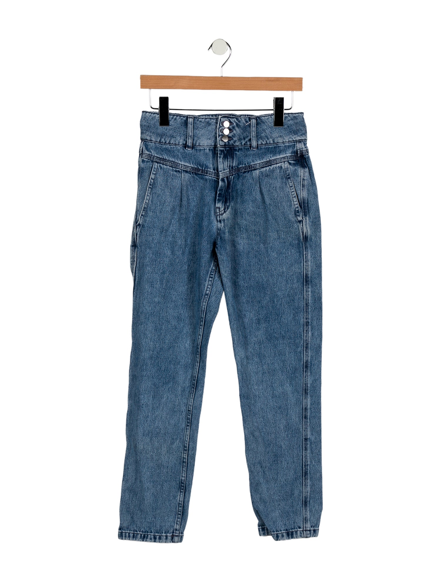 Sézane High-Rise Straight Leg Jeans