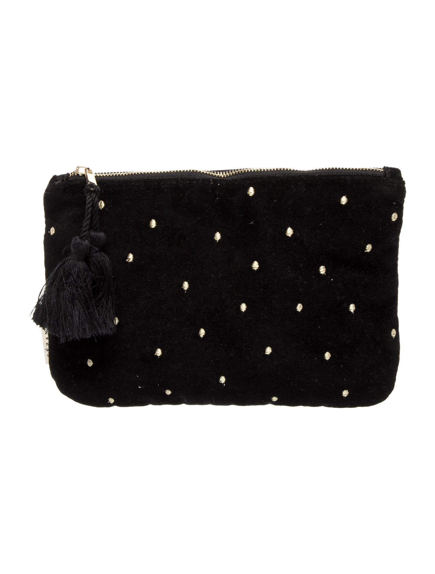 Sézane Velvet Clutch