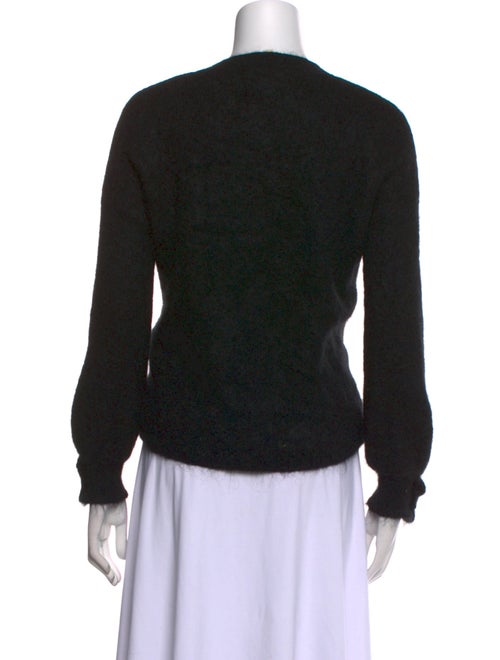 Sézane V-Neck Long Sleeve Crop Top