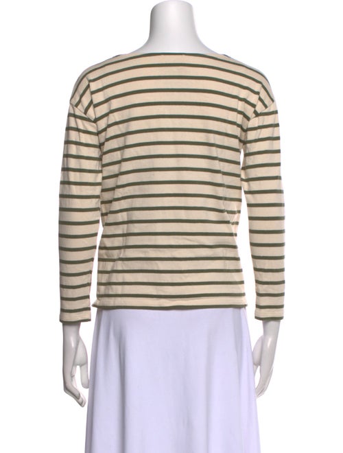 Sézane Striped Bateau Neckline Top