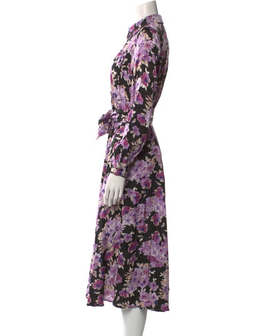 Sézane Floral Print Midi Length Dress