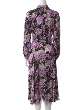 Sézane Floral Print Midi Length Dress