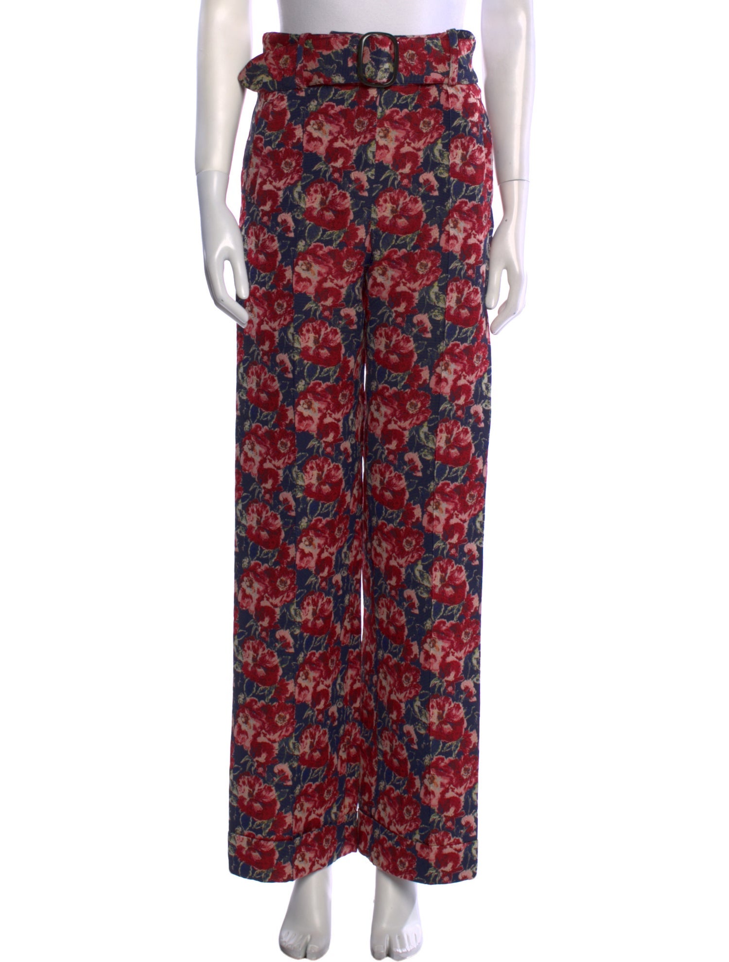 Sézane Floral Print Wide Leg Pants