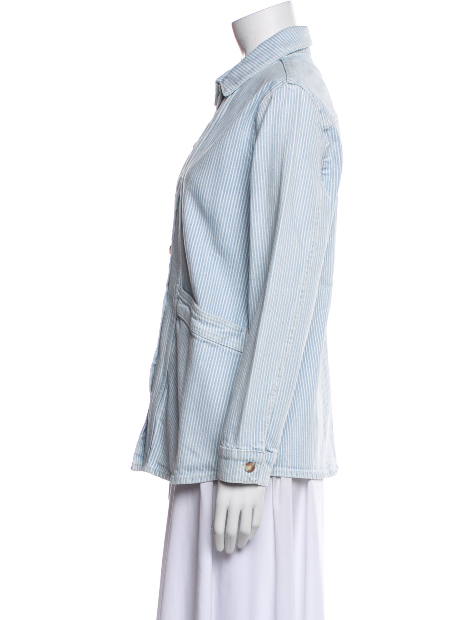 Sézane Striped Denim Jacket w/ Tags