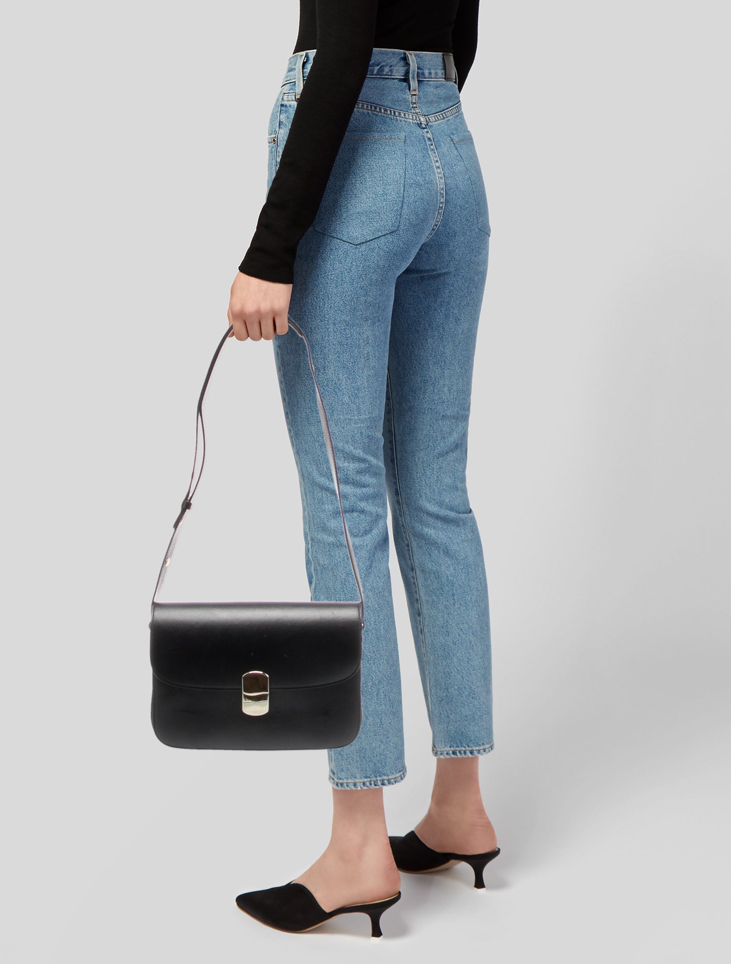 Sézane Leather Crossbody Bag
